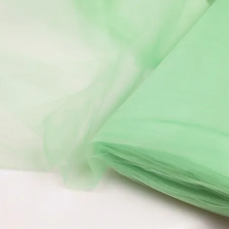 Tissu Tulle uni vert clair