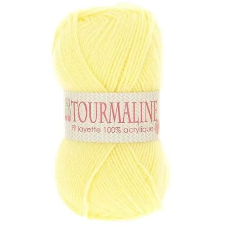 Pelote de fil layette jaune x2 - 50 gr - Tourmaline