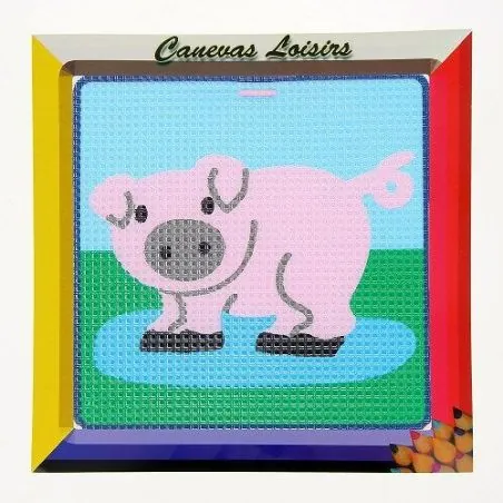 Kit canevas enfant gros points 15 x 15 cm