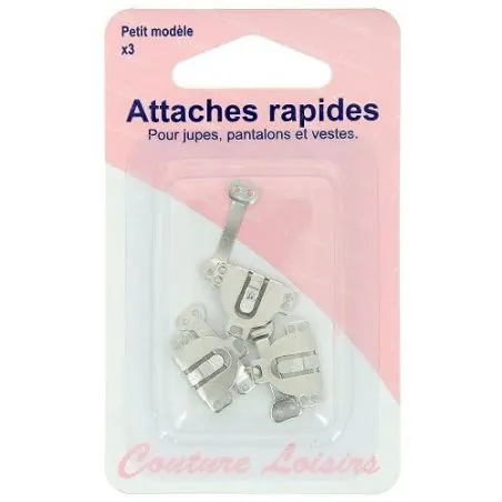 Attaches  pour pantalons ou jupes x3 modele S