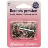 Boutons pression 11 mm + outillage de pose col. Bl n2