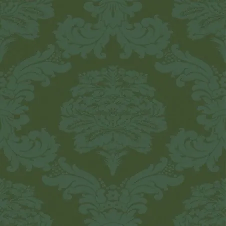 Damasco fabric in fir green color