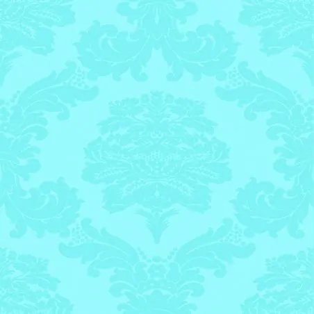 Turquoise Damasco fabric