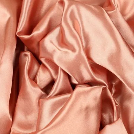 Satin uni de couleur vieux rose