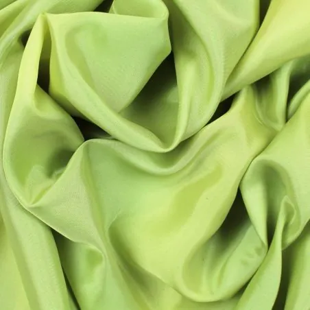 Fabric Plain acetate lining in anise green