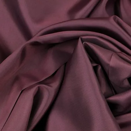 Tissu Doublure acétate unie de couleur bordeaux