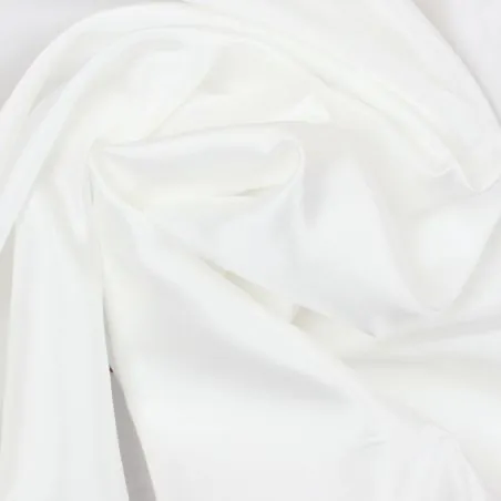 Fabric Plain acetate lining in white