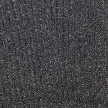 Tissu jersey côtelé gris anthracite