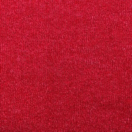 Tissu jersey côtelé rouge