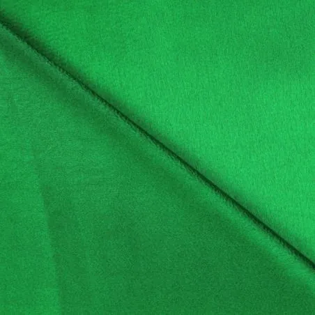 Tissus satin polyester vert - Toucher soie