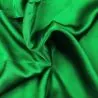 Tissus satin polyester vert - Toucher soie