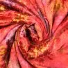 Tissus velours dévoré motif fleuri