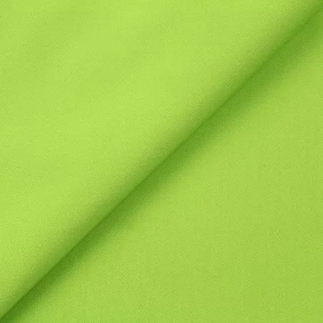 Tissu satin de coton uni couleur vert pomme