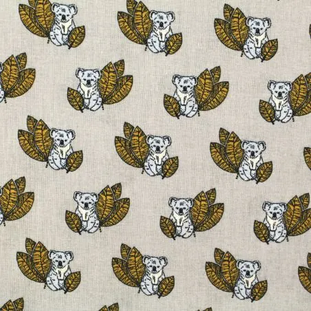 Tissu coton imprimés Koala