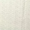 Tissu broderie anglaise blanc imprimé