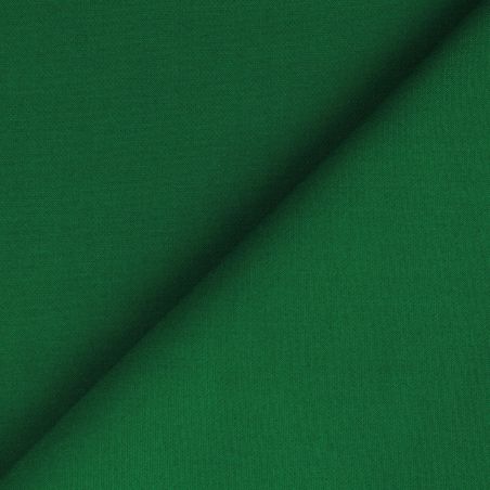 Tissu jersey coton uni de couleur vert