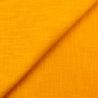 Tissu lin uni de couleur jaune