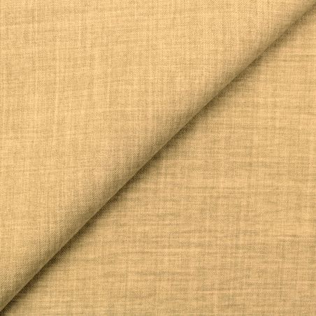 Tissus polyester uni beige claire