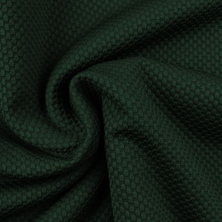 Tissu jersey vert sapin imprimé grain de café