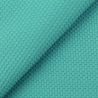 Tissu jersey grain de café bleu turquoise