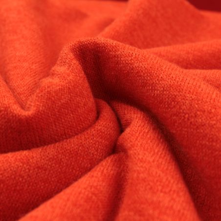 Tissu jersey orange