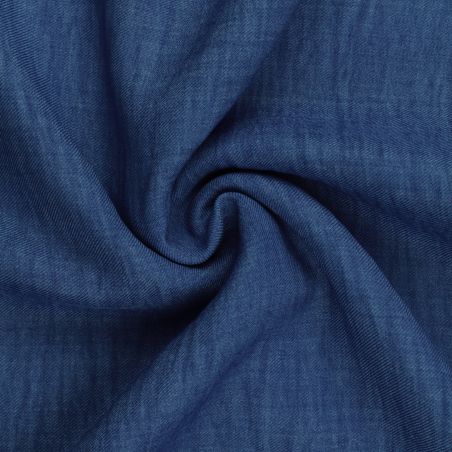 Tissus polyester uni bleu marine