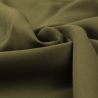 Tissu polyester micro fibre uni vert taupe