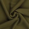 Tissu polyester micro fibre uni vert taupe