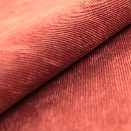 Tissu velours milleraie uni de couleur rose pâle