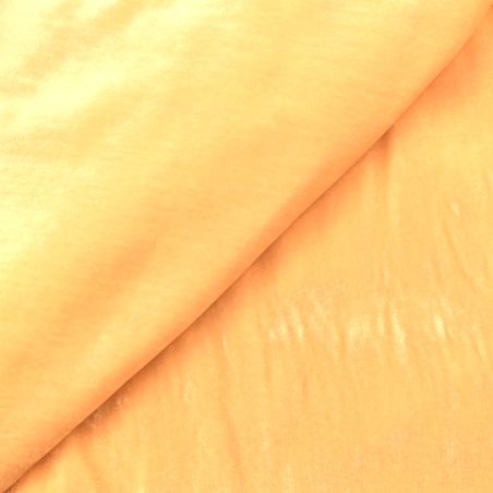 Tissu velours viscose et soie de couleur beige claire iridescent