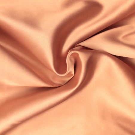 Tissu Satin Uni Rose Saumon