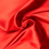 Tissus satin polyester rouge - Toucher soie