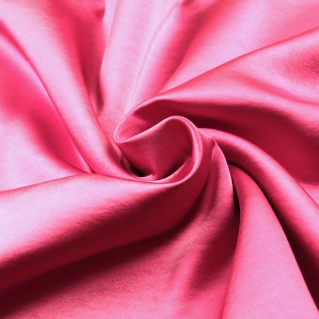 Tissu en satin lourd rose fuchsia